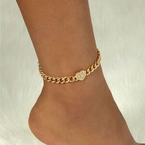 Gold anklet